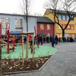 Das Eröffnungsfest der Gartenschule und des Schulhofes nach der Sanierung.